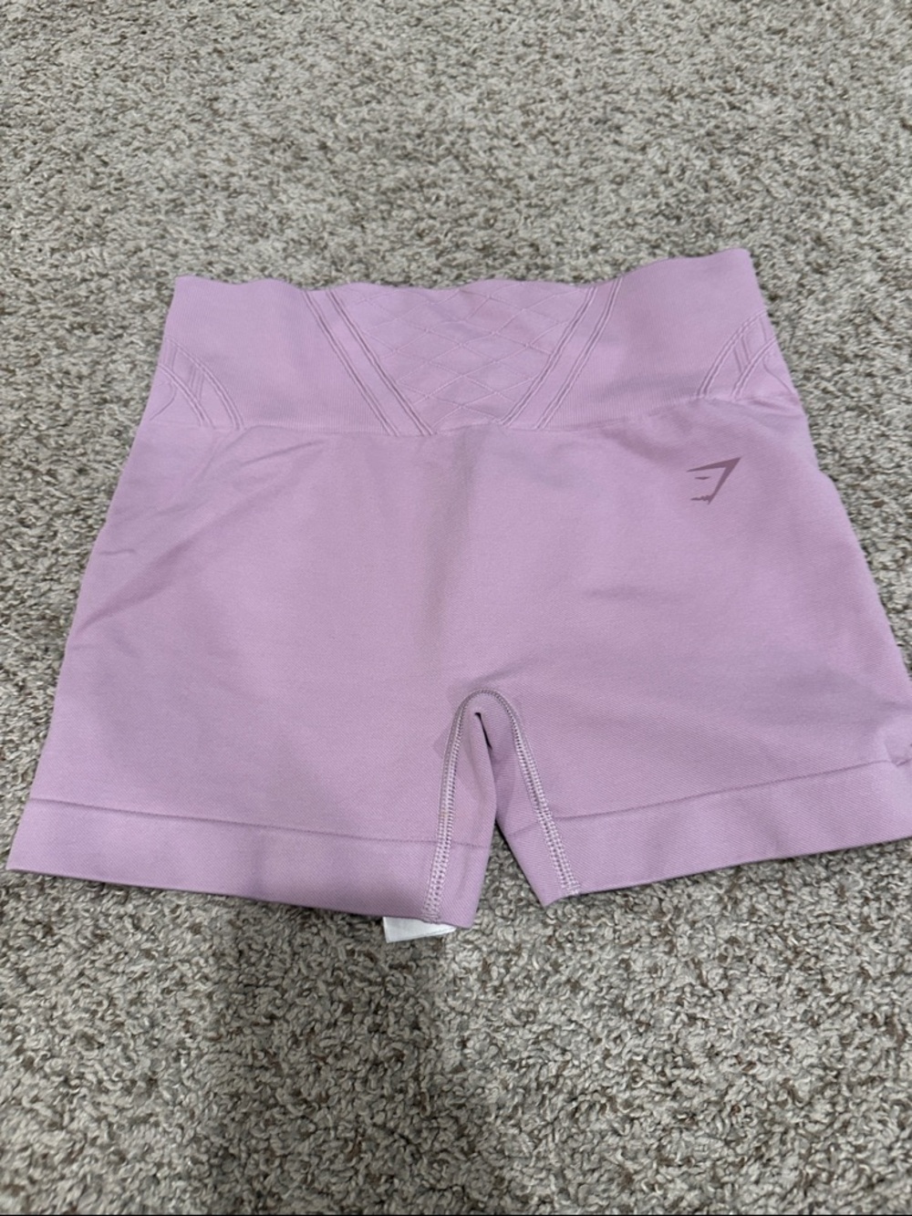 Gymshark Seamless High-Waist Lilac Bike Shorts